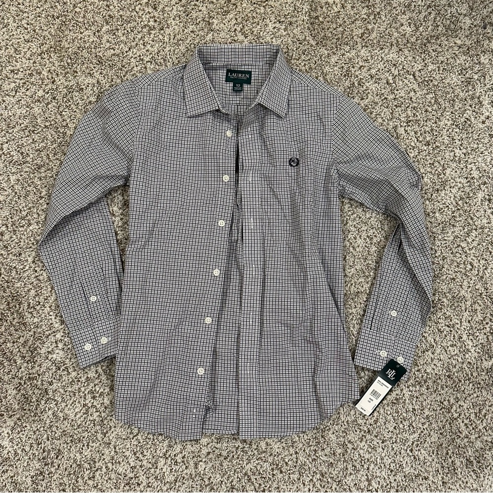 NWT RALPH LAUREN Boys Size 12 Button Up